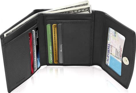 leather credit card rfid holder|rfid trifold leather wallet.